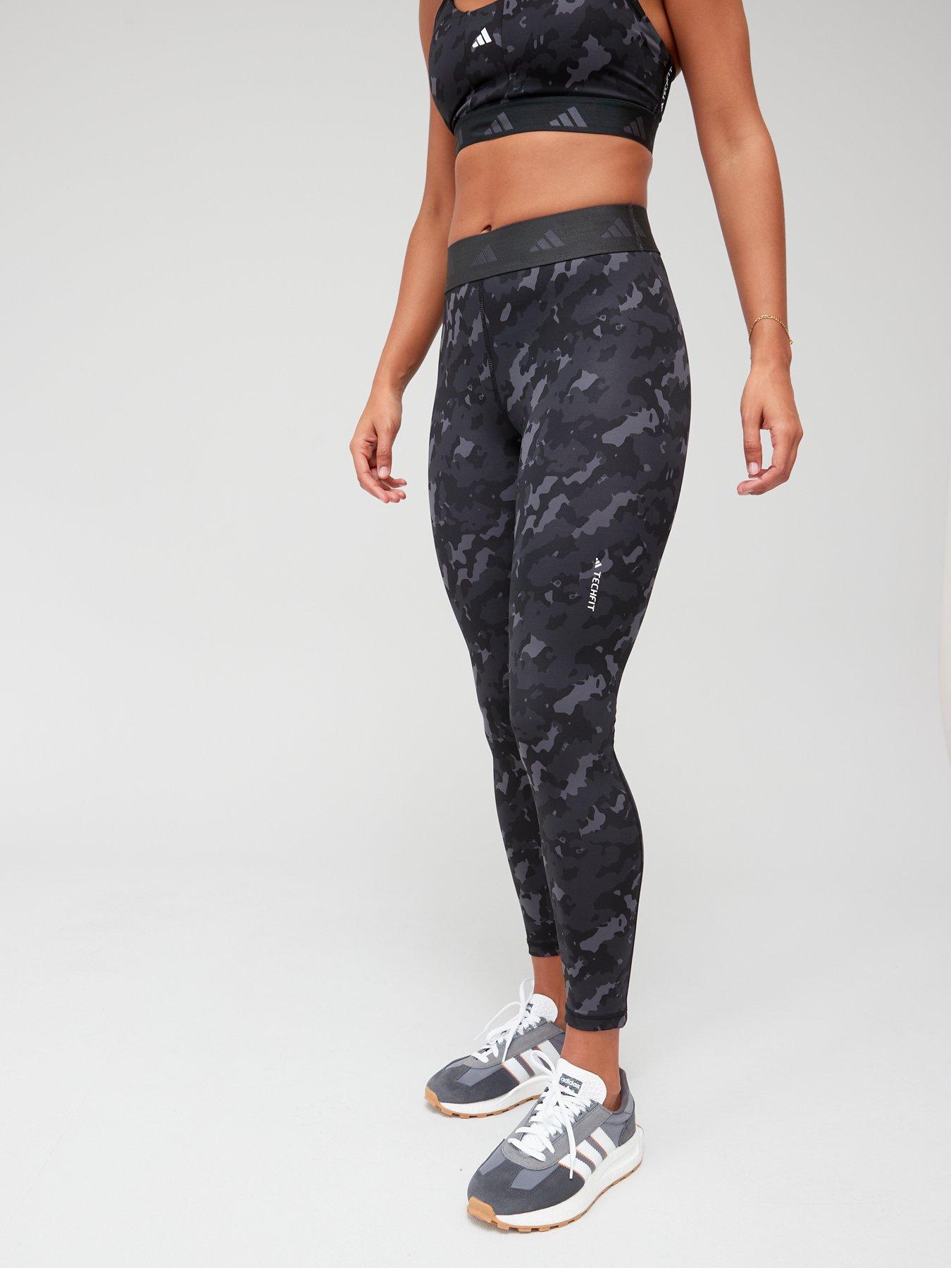 adidas Techfit Camo 7/8 Leggings - Grey