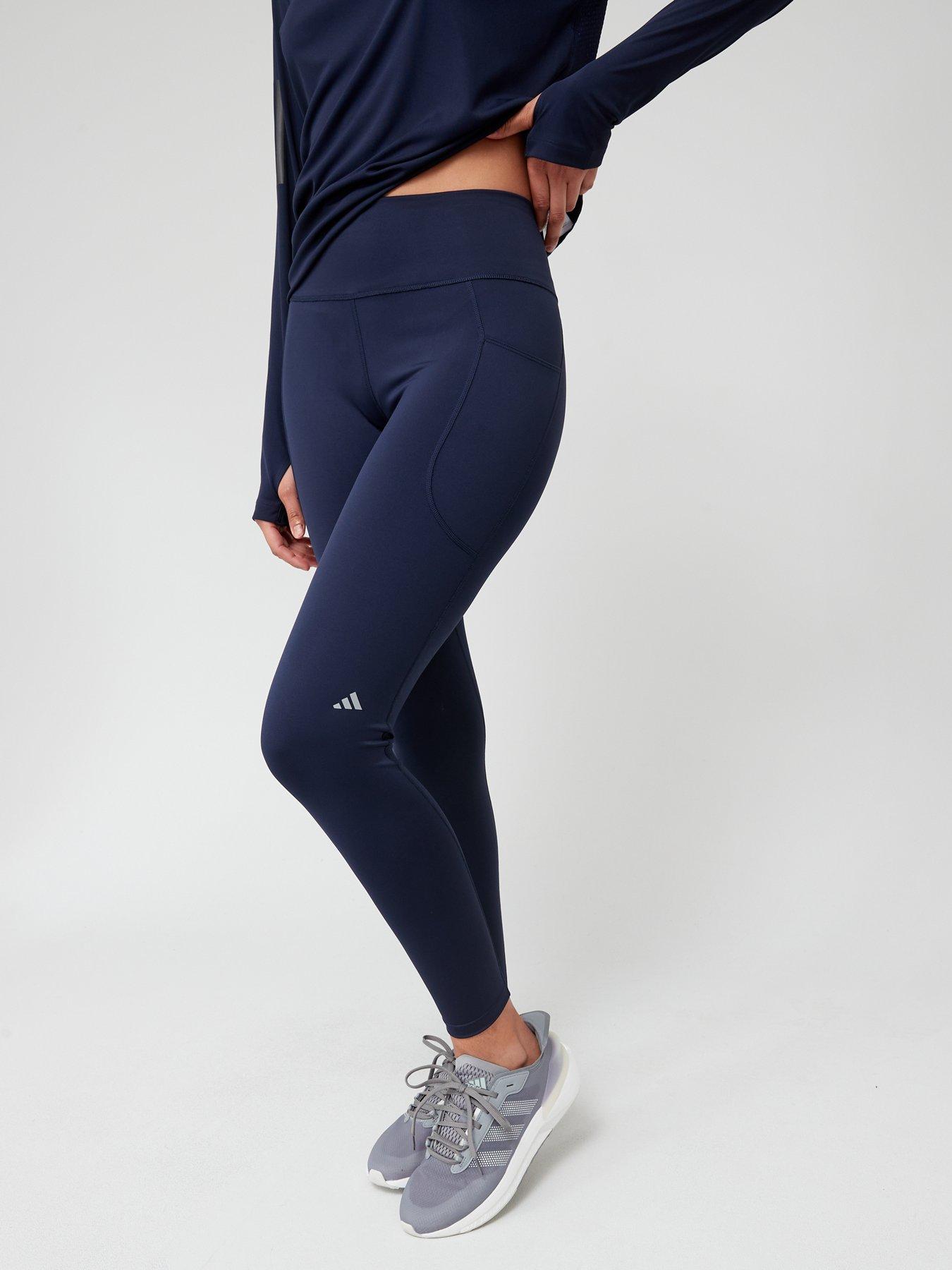 UNDER ARMOUR Womens Training Heat Gear Authentics Legging - Blue/White