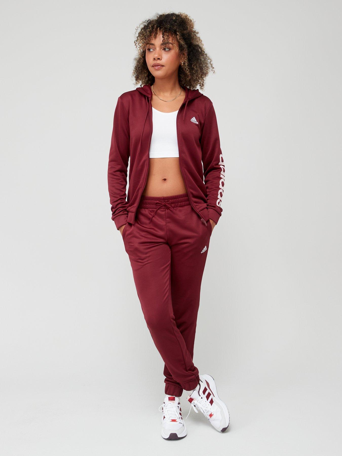 Adidas velour 2025 tracksuit womens uk