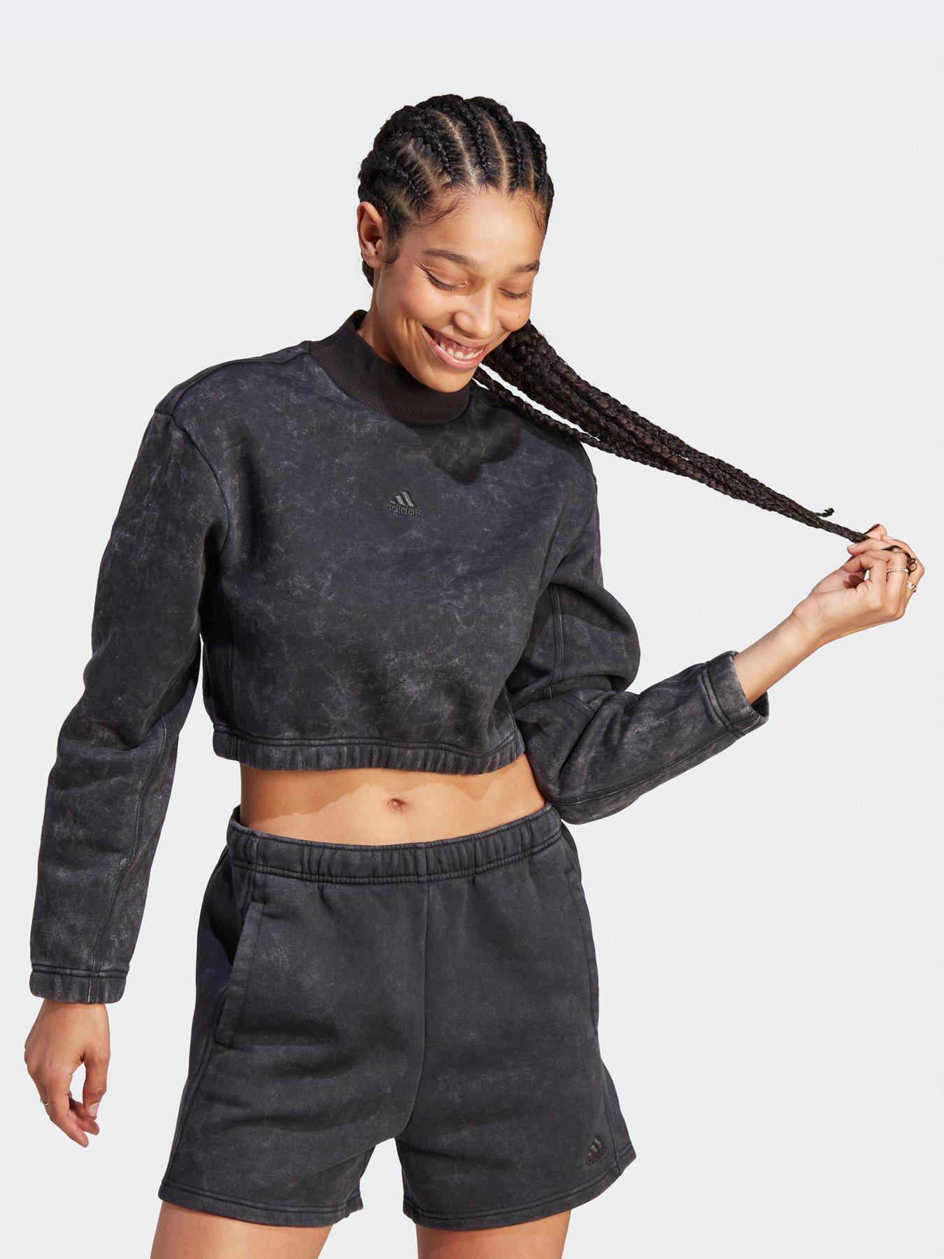 adidas Sportswear Sweatshirt (long Sleeve) - Black, Black, Size Xs, Women