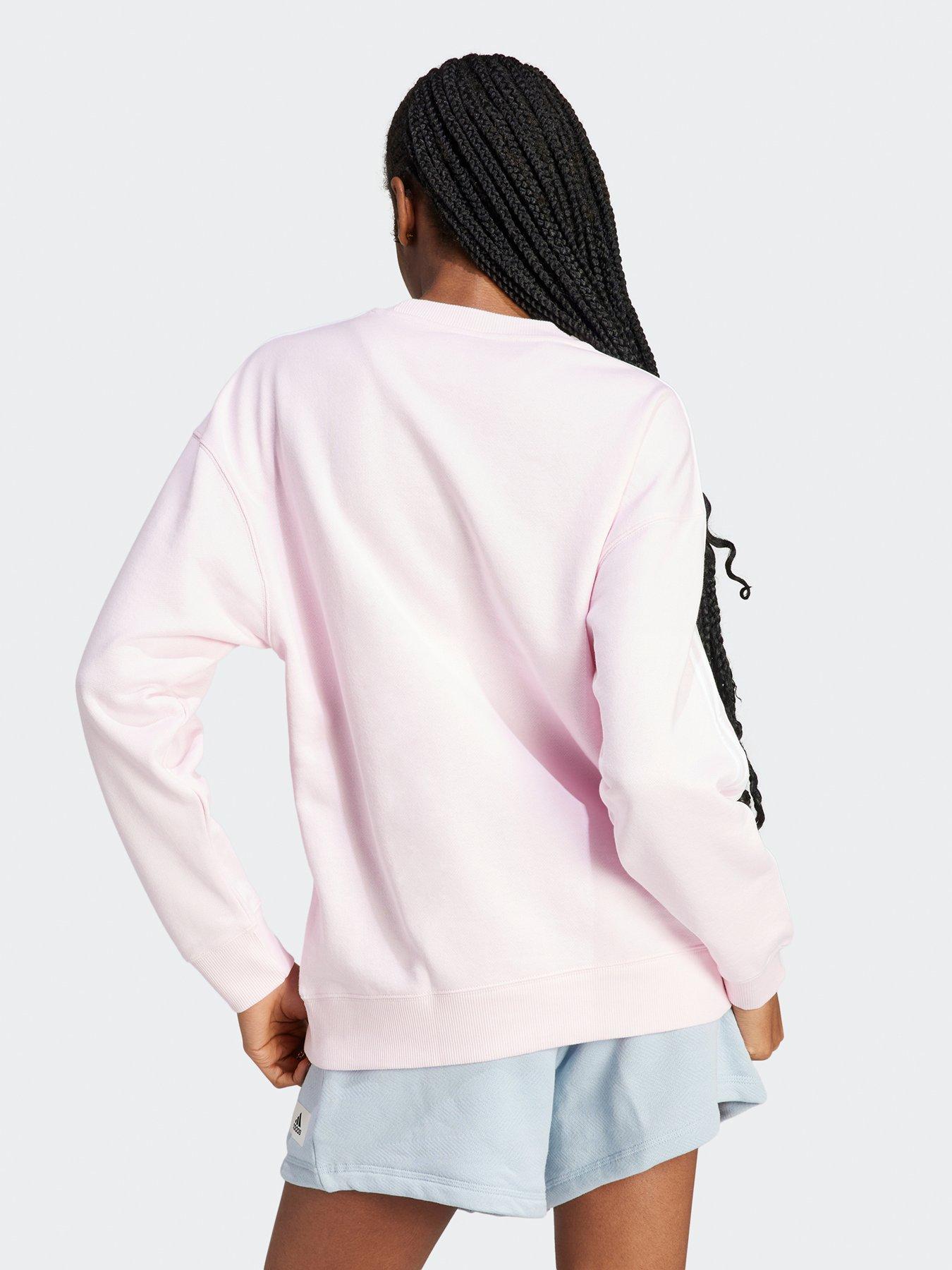 adidas Sportswear Essentials 3 stripes Sweatshirt Pink very