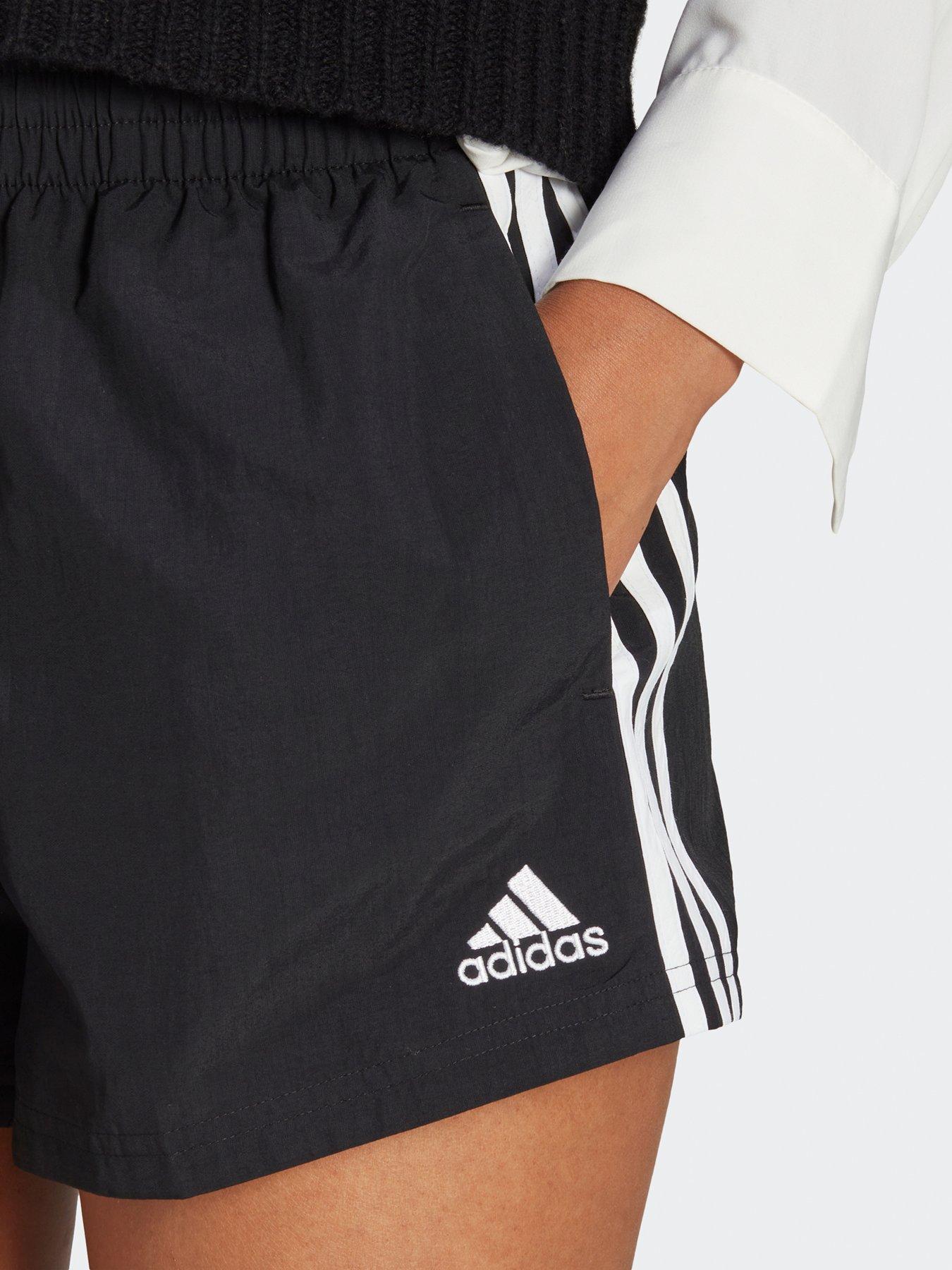 Black adidas shorts womens best sale