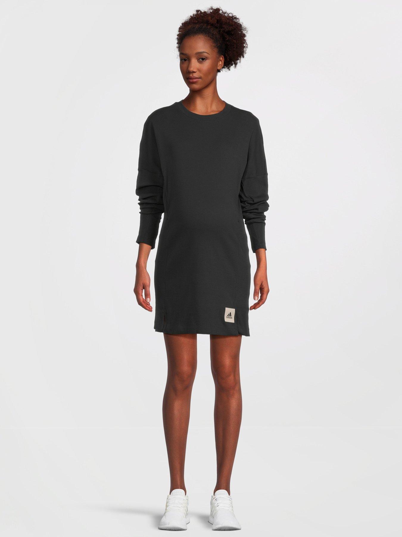 adidas Women's Rib 2x2 Thong, Black, Small : : Clothing