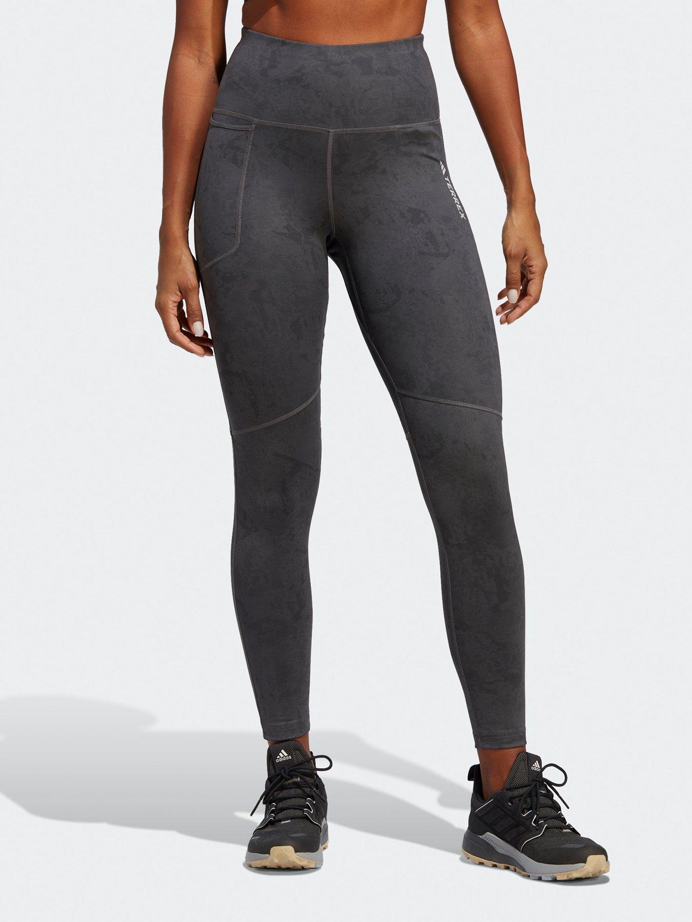Image 1 of 4 of adidas Terrex Women's Multi Allover Print Leggings - Grey