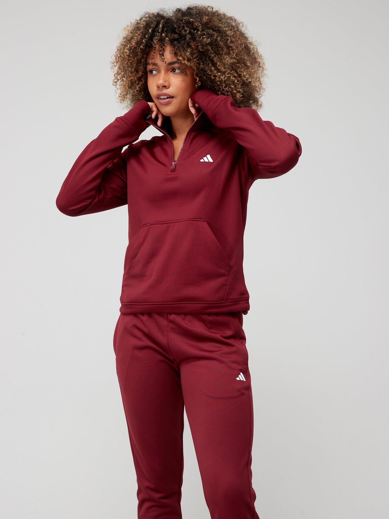 Maroon tracksuit hot sale womens