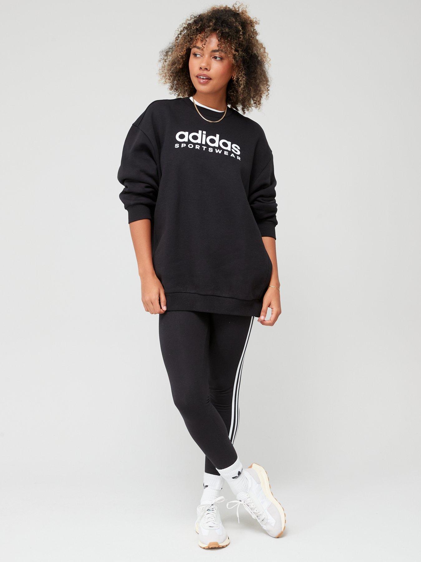 adidas Sportswear All Szn Fleece Graphic Sweatshirt - Black | very.co.uk
