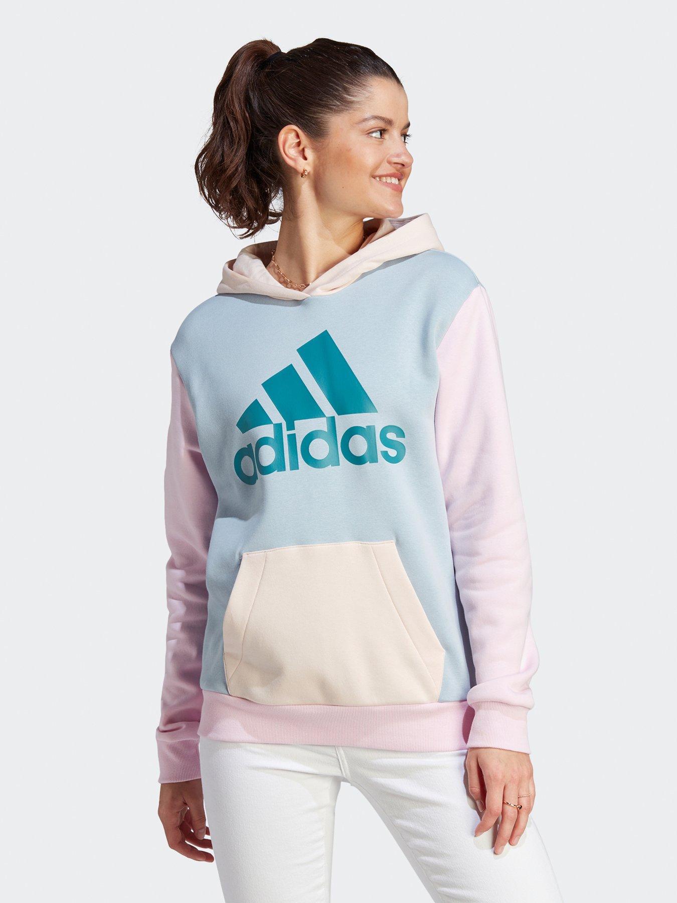 Essentials Logo Boyfriend Fleece Hoodie - Blue