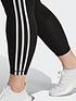  image of adidas-womens-performance-train-essentials-3-stripes-high-waisted-78-leggings-black