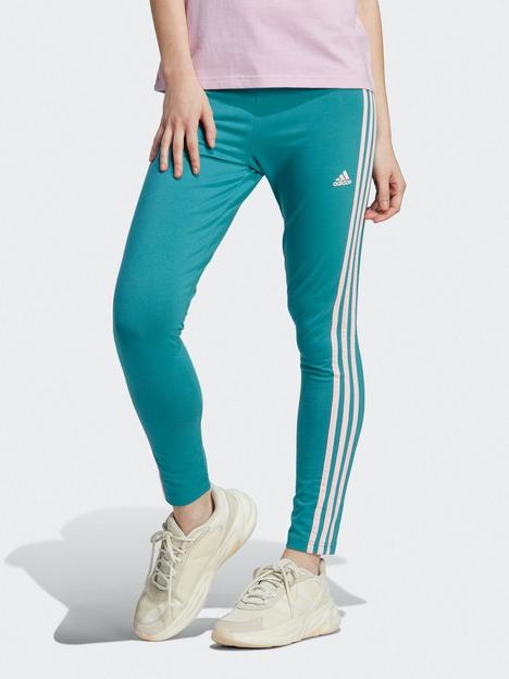 adidas-sportswear-essentials-3-stripes-high-waistednbspleggings-blue