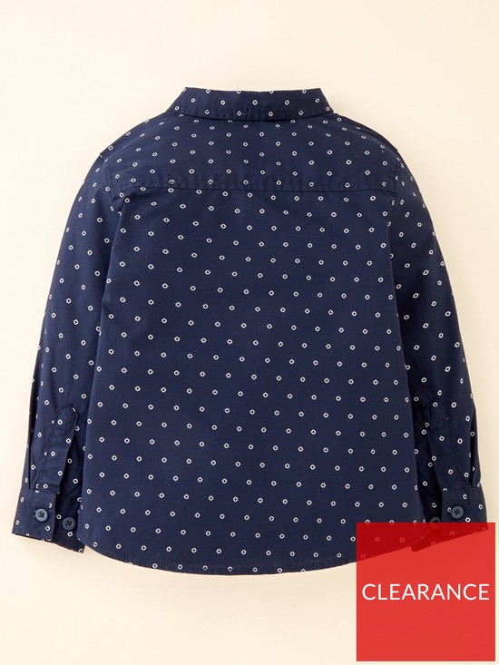 back image of eve-and-milo-childrensnbspgeometric-shirt-navy