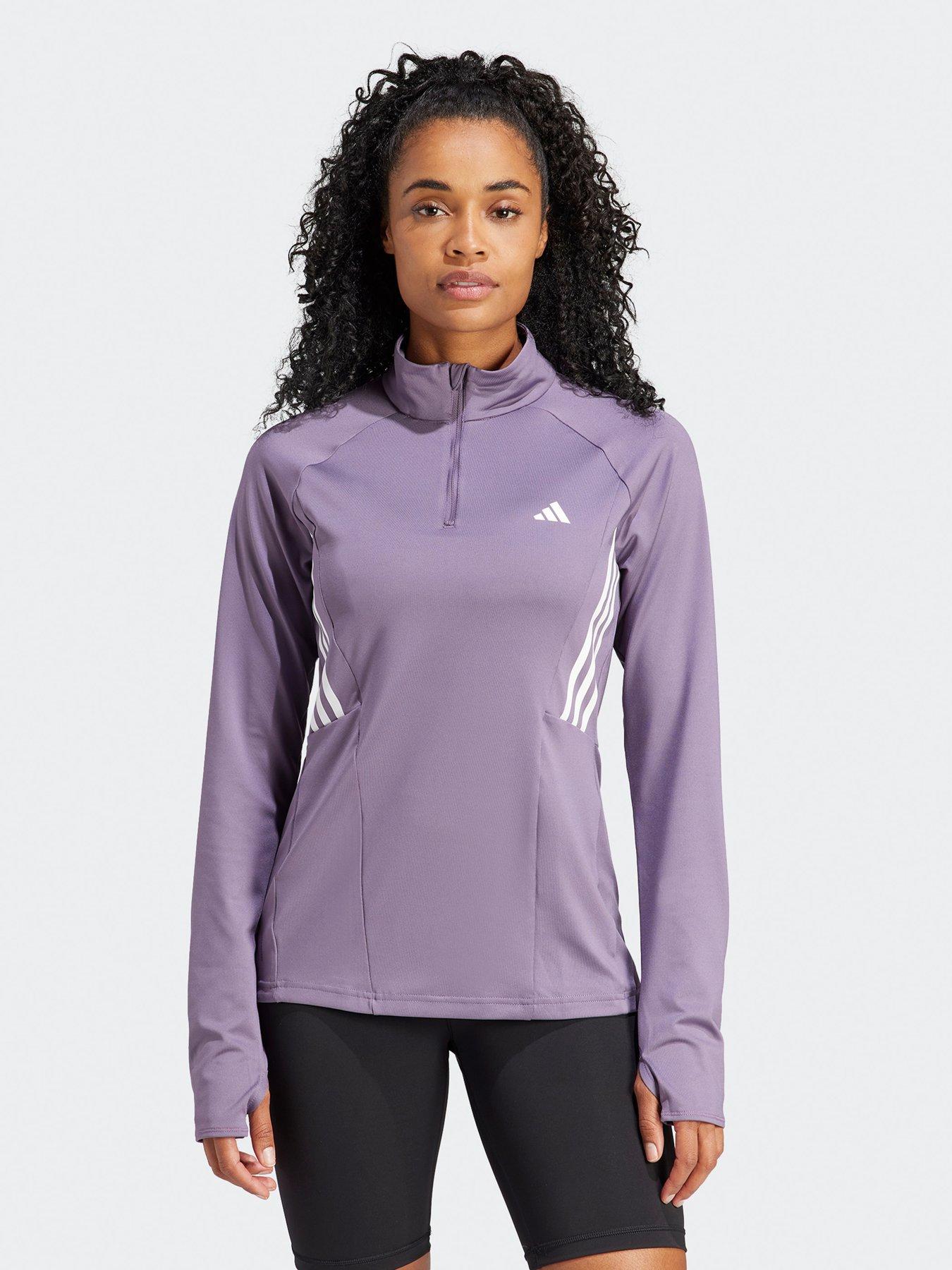 Adidas track hotsell top purple