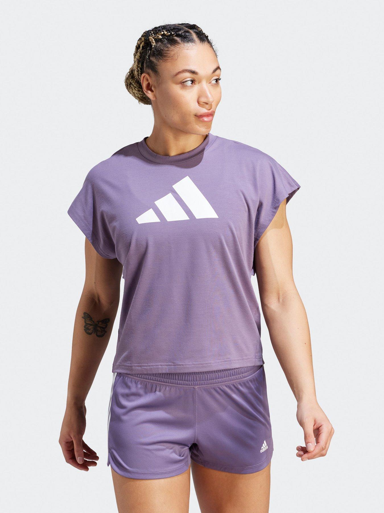 adidas shirt purple