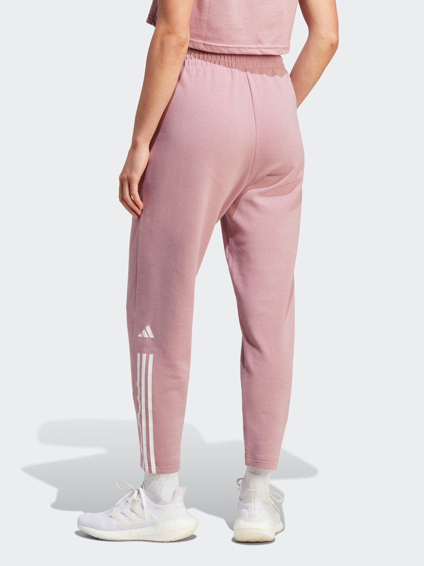 adidas Originals Three Stripe Skinny Sweatpants With Cuffed Hem in