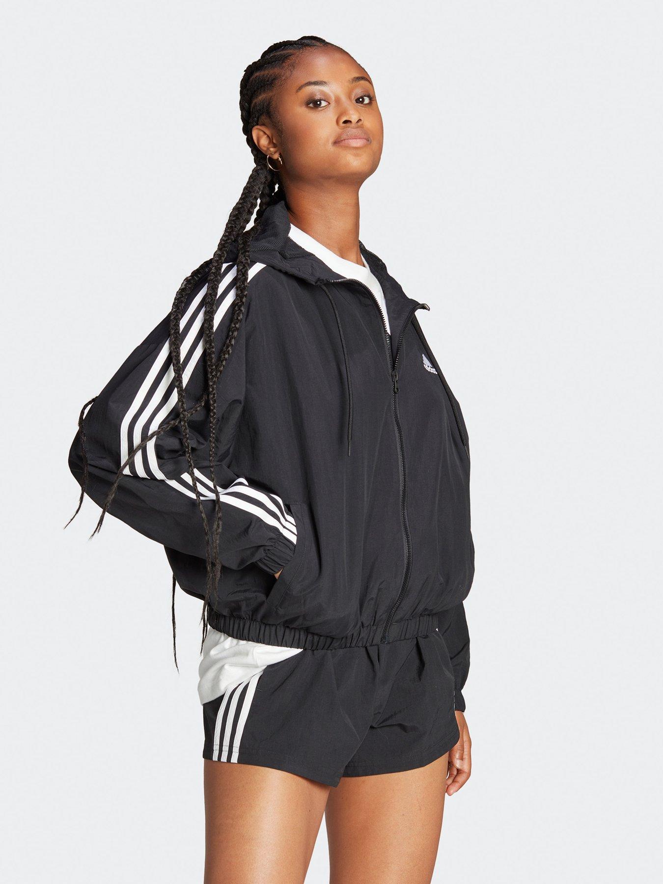 adidas Sportswear Essentials 3-stripes Woven Windbreaker - Black