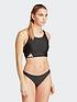  image of adidas-performance-branded-beach-bikini-blackwhite