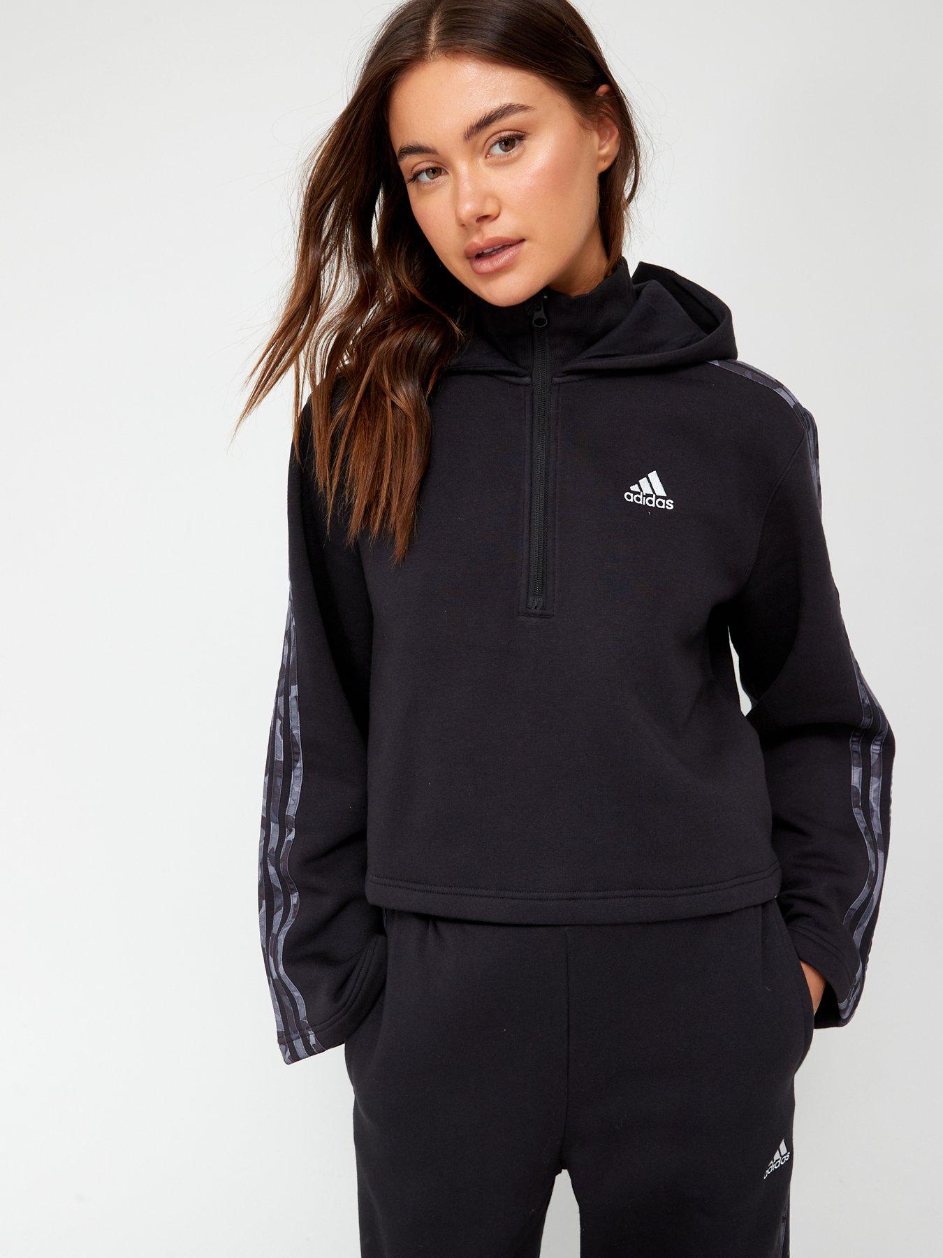 Adidas women's floral store hoodie