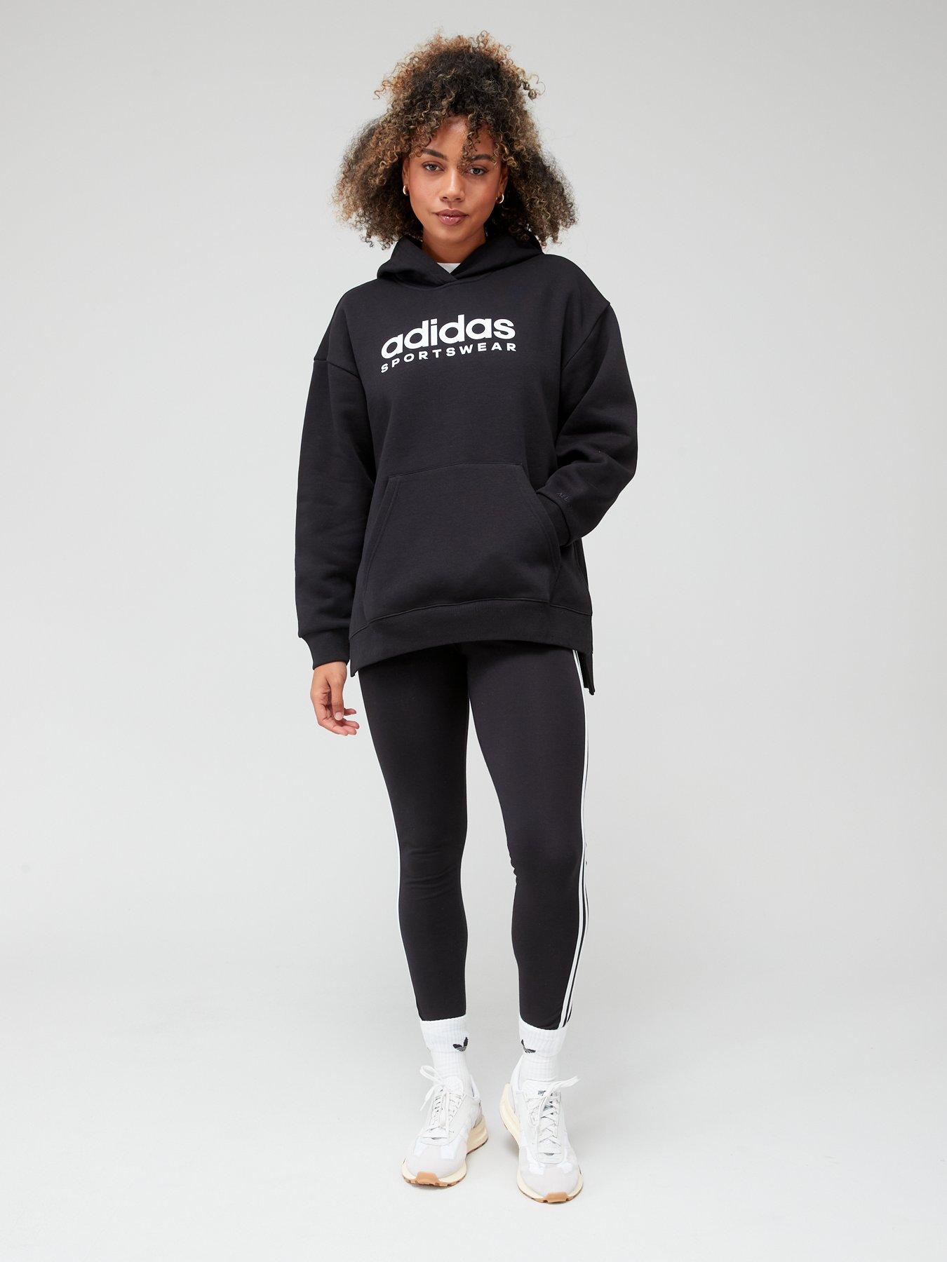 Adidas originals coeeze fleece sweatshirt hot sale in black