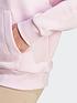  image of adidas-sportswear-womens-big-logo-overhead-hoodie-pink