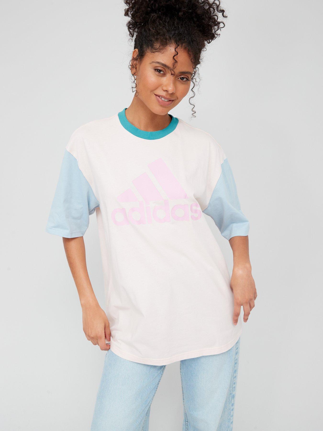 adidas Sportswear Women's Sportswear Essentials Big Logo Boyfriend T-shirt  - MULTI | very.co.uk