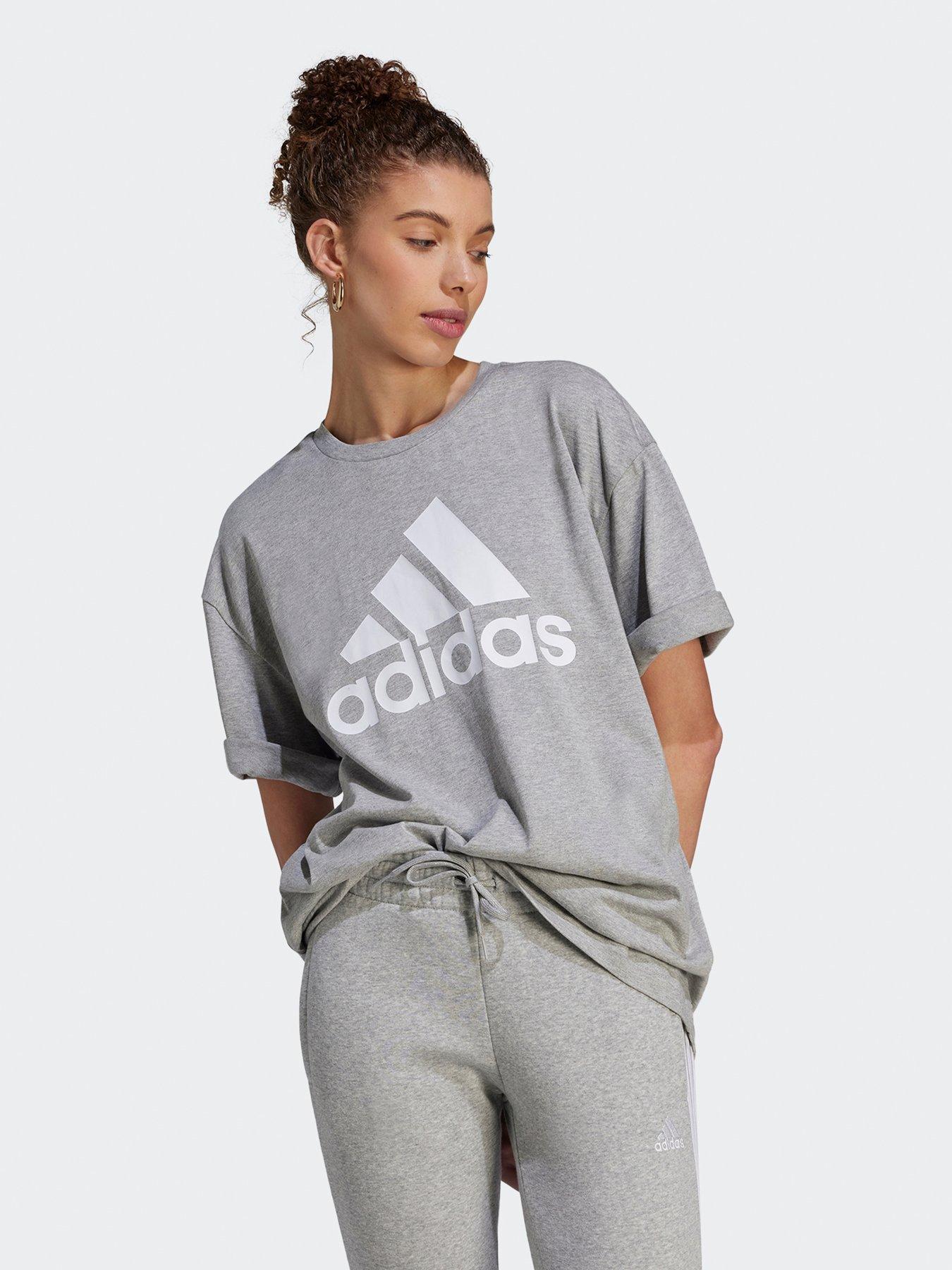 Adidas originals white boyfriend fit outlet t-shirt