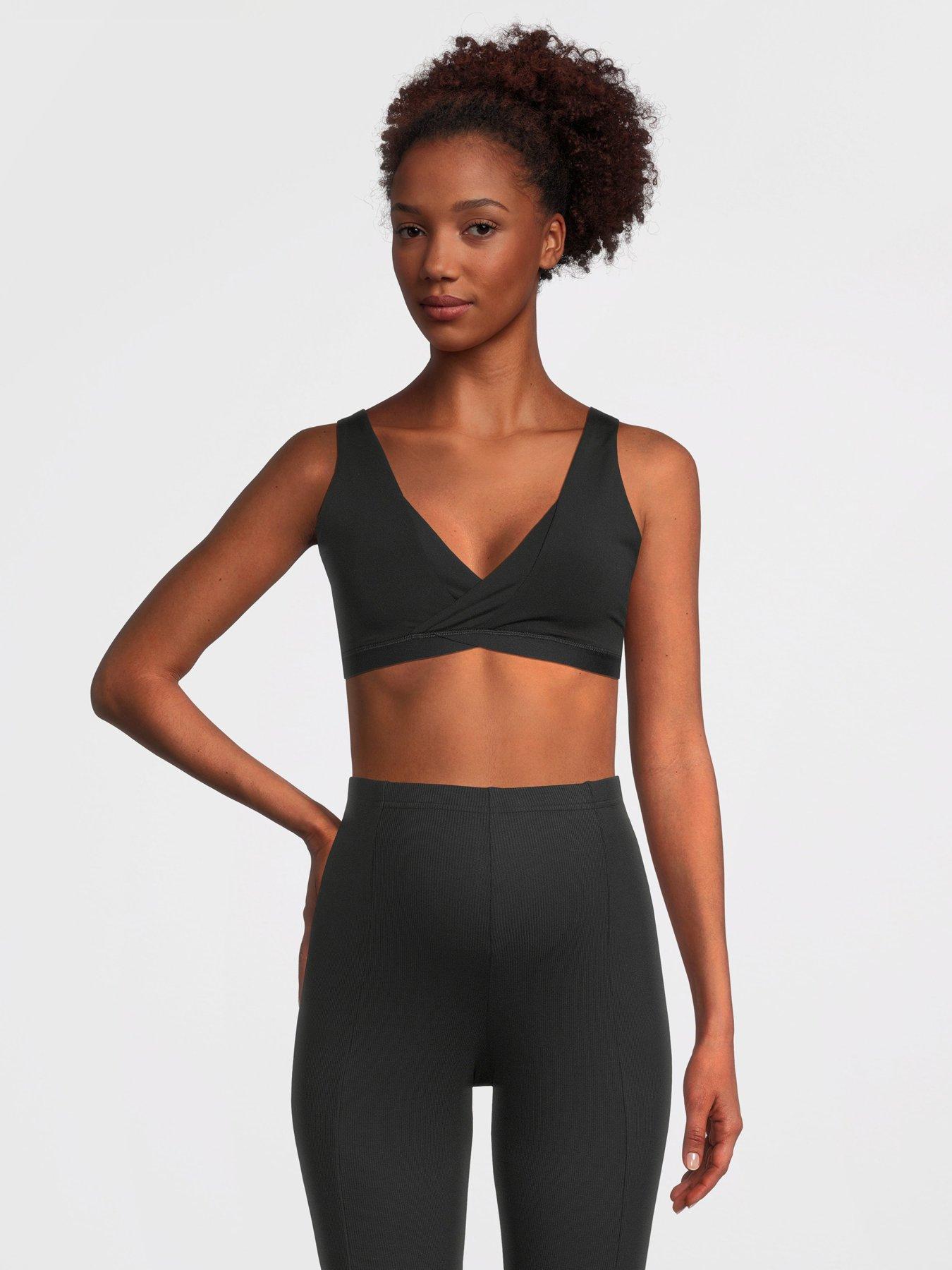 adidas Performance Yoga Essentials Studio Light-support Nursing Bra - Black