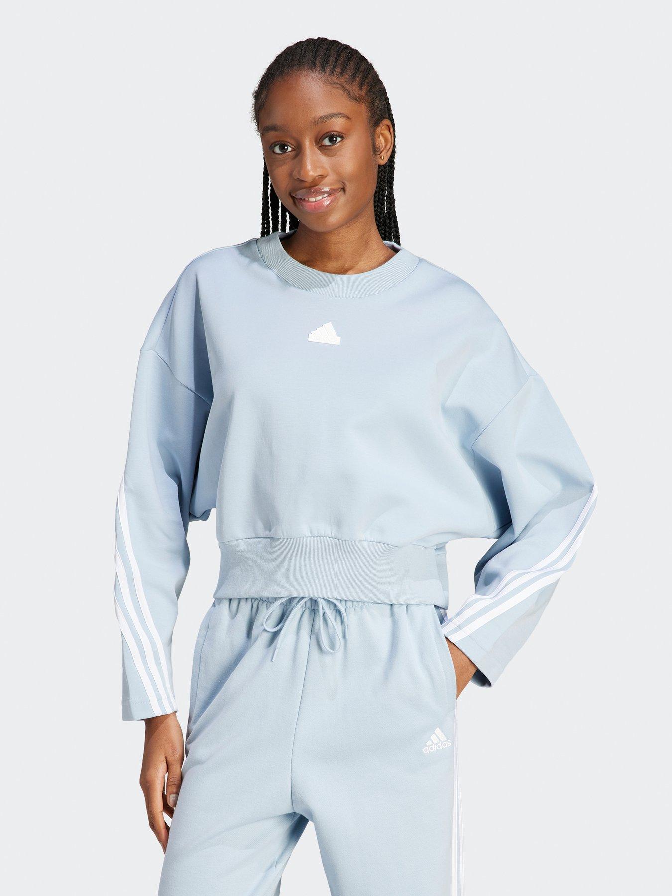 Blue adidas clearance hoodie womens