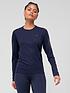  image of adidas-performance-own-the-run-long-sleeve-top-navy