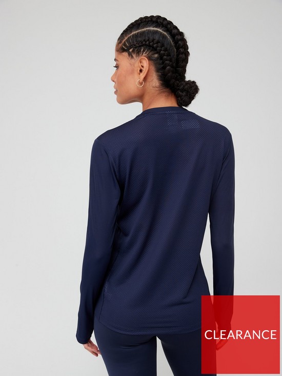 stillFront image of adidas-performance-own-the-run-long-sleeve-top-navy
