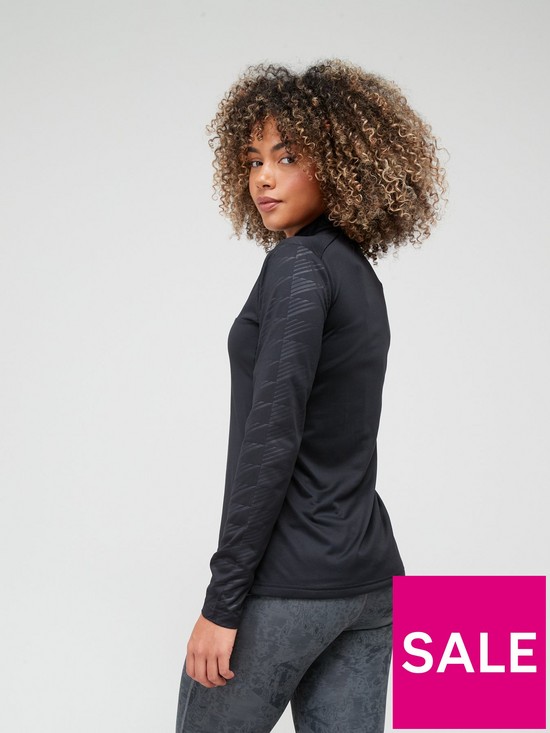 stillFront image of adidas-terrex-womens-multi-half-zip-long-sleeve-top-black