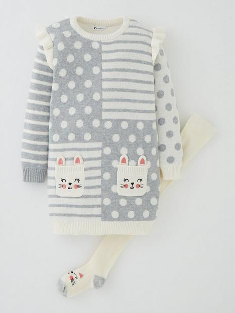 mini-v-by-very-girls-knitted-mix-and-match-cat-dress-and-tights
