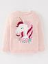  image of mini-v-by-very-girls-unicorn-knitted-jumper-pink