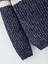  image of mini-v-by-very-boysnbspcolourblock-knitted-jumper-navy