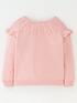  image of mini-v-by-very-girls-pointelle-frill-knitted-cardigan-pink