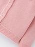  image of mini-v-by-very-girls-pointelle-frill-knitted-cardigan-pink