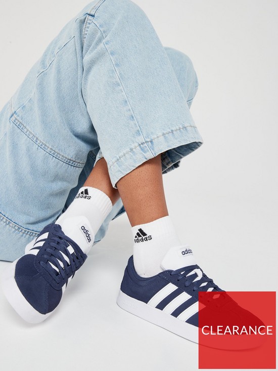 front image of adidas-sportswear-vl-court-20-trainers-navy