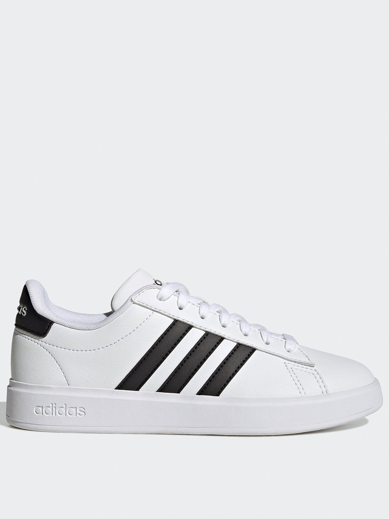 adidas Sportswear Women s Grand Court Platform Trainers White Black Very