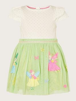 Monsoon Baby Girls Disco Fairy Dress - Green