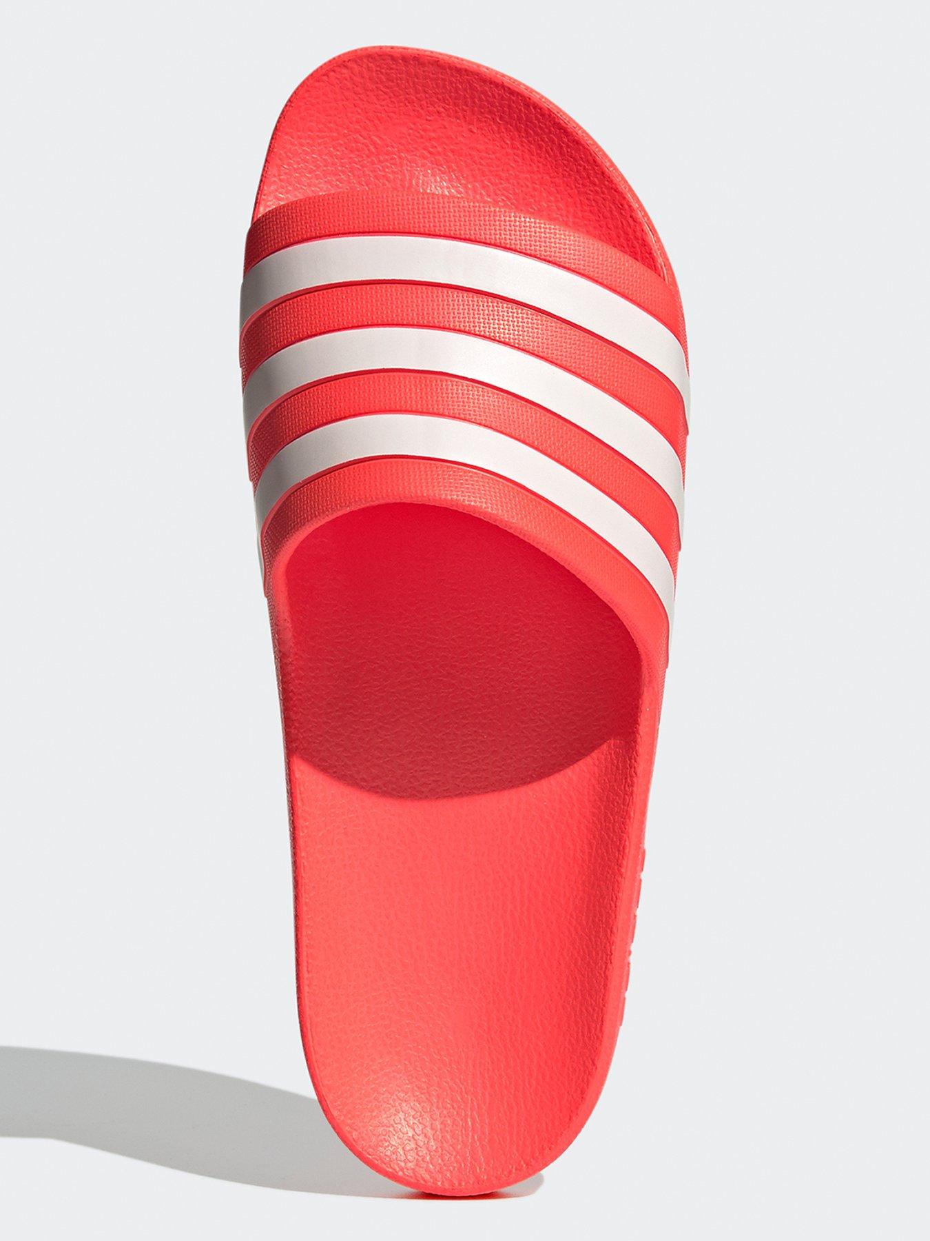 adidas Sportswear Unisex Adilette Aqua Sliders - Red | Very