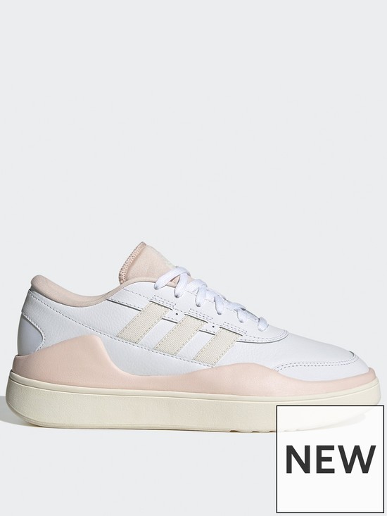front image of adidas-sportswear-womens-osade-trainers-whitepink
