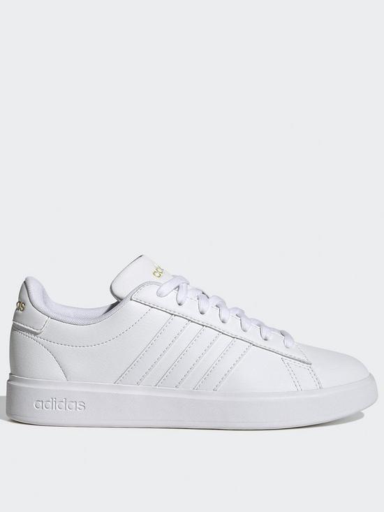 front image of adidas-sportswear-womens-grand-court-20-trainers-white