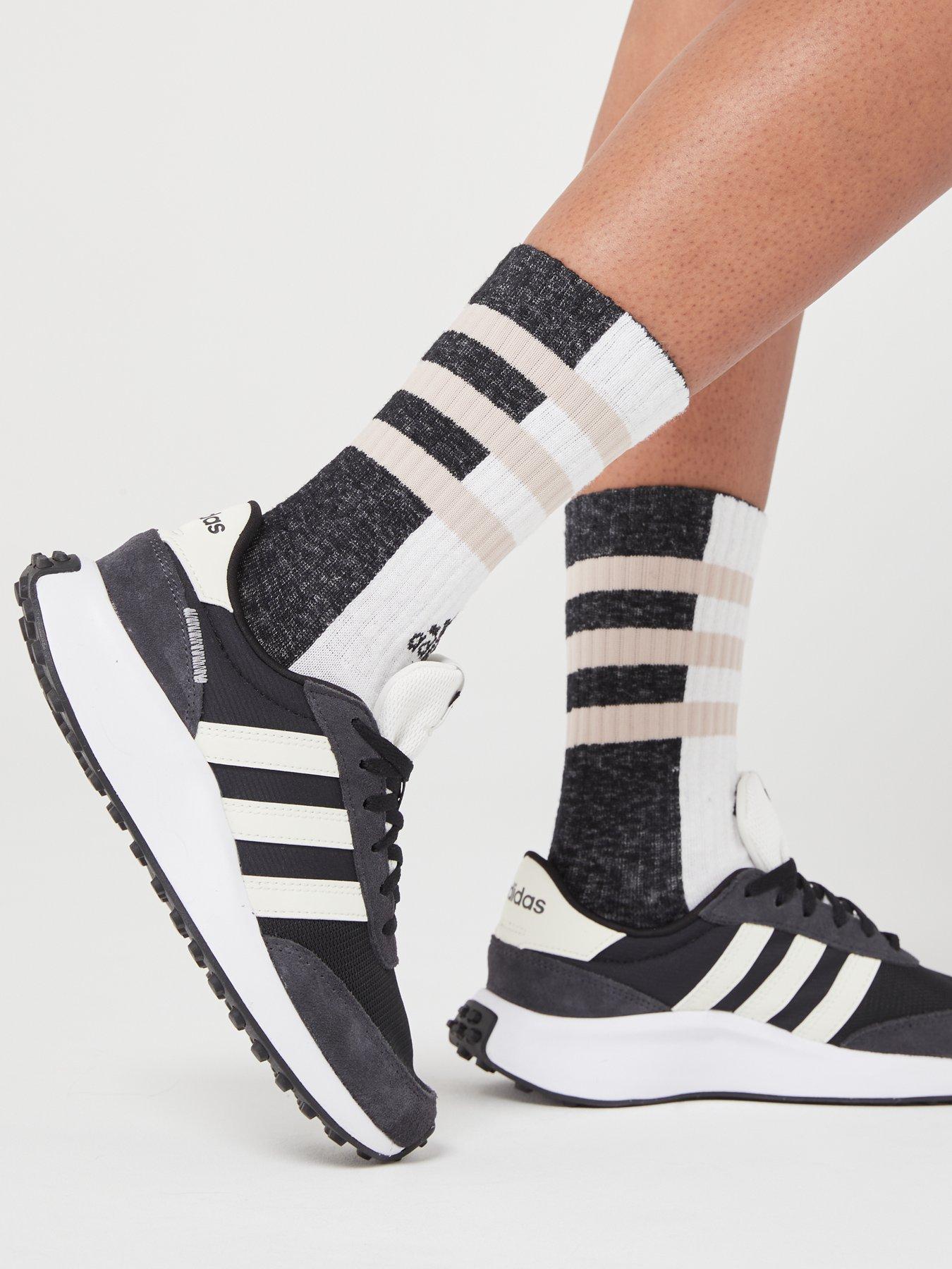 Adidas trainers shop black white