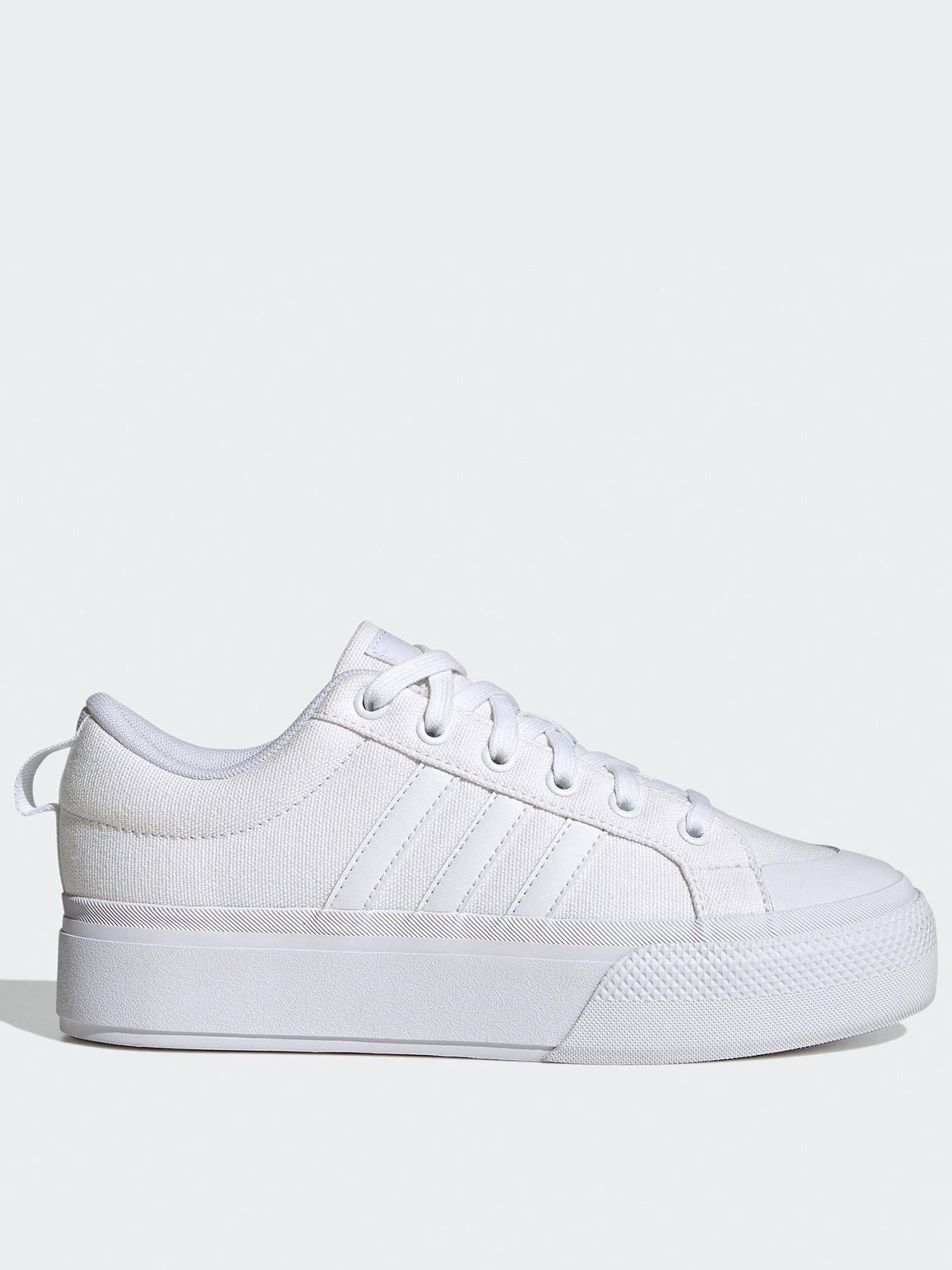 Adidas originals honey outlet lo women's white trainers