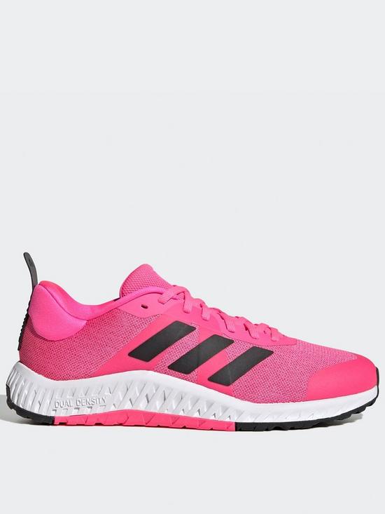 front image of adidas-everyset-trainers-pink