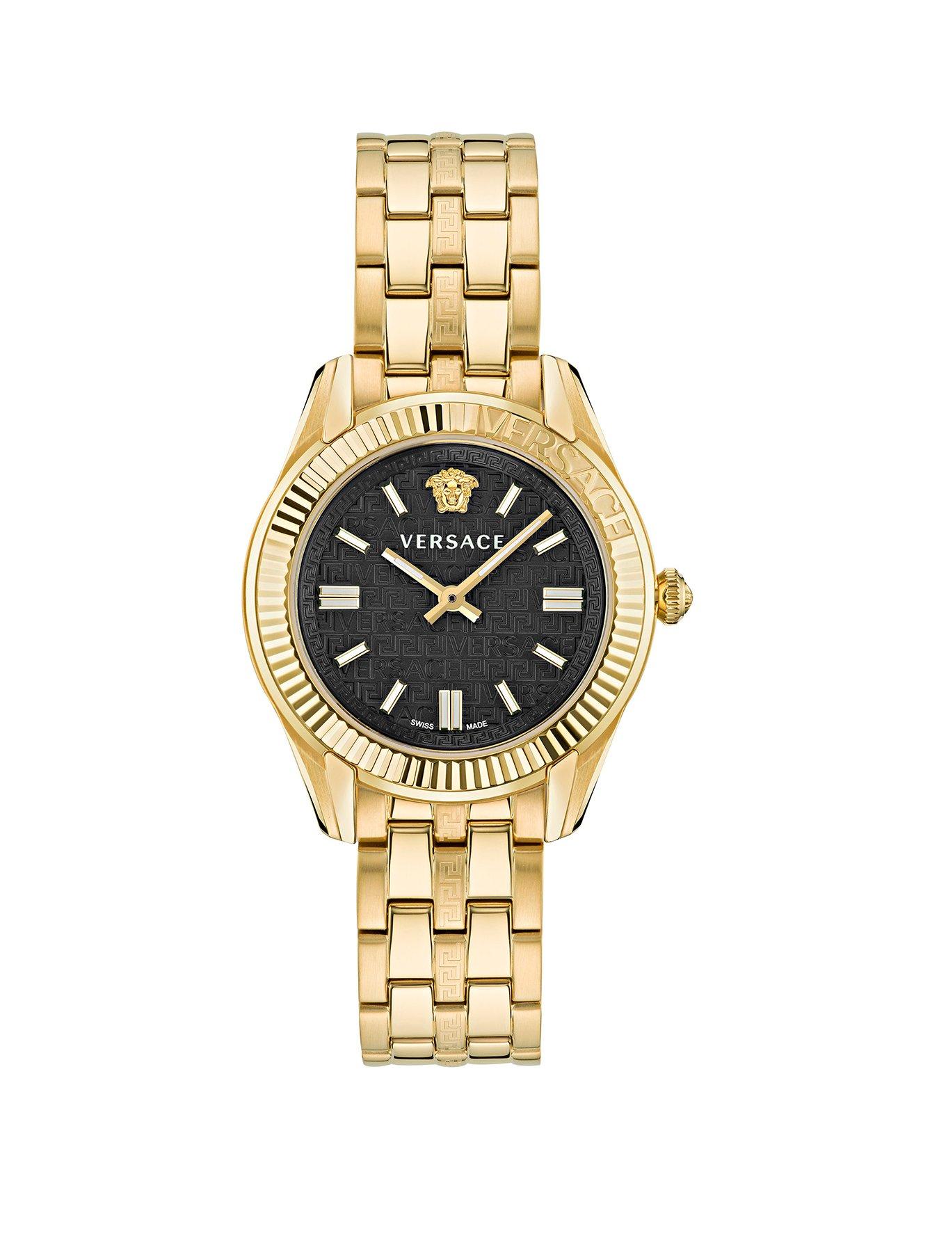 Product photograph of Versace Greca Time Lady Watch from very.co.uk