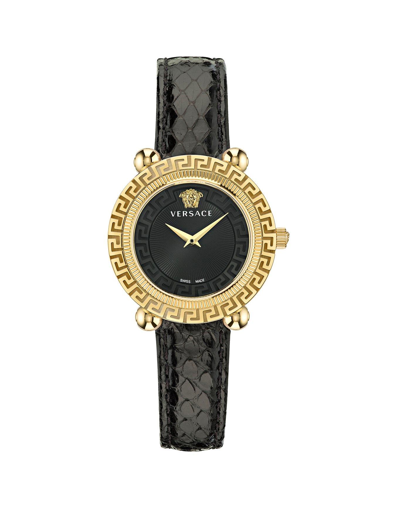 Product photograph of Versace Greca Twist Watch from very.co.uk