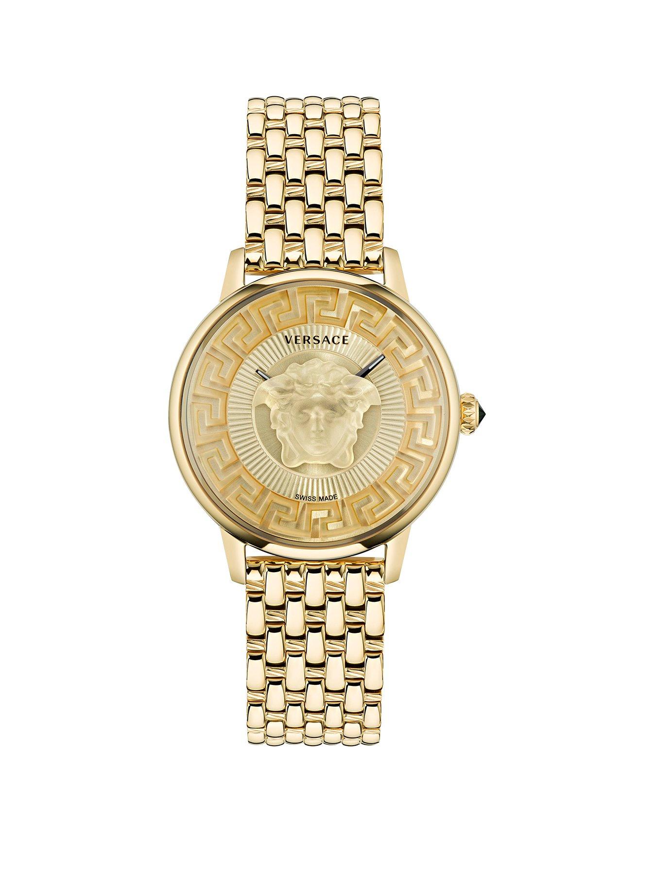 Product photograph of Versace Medusa Alchemy Watch from very.co.uk