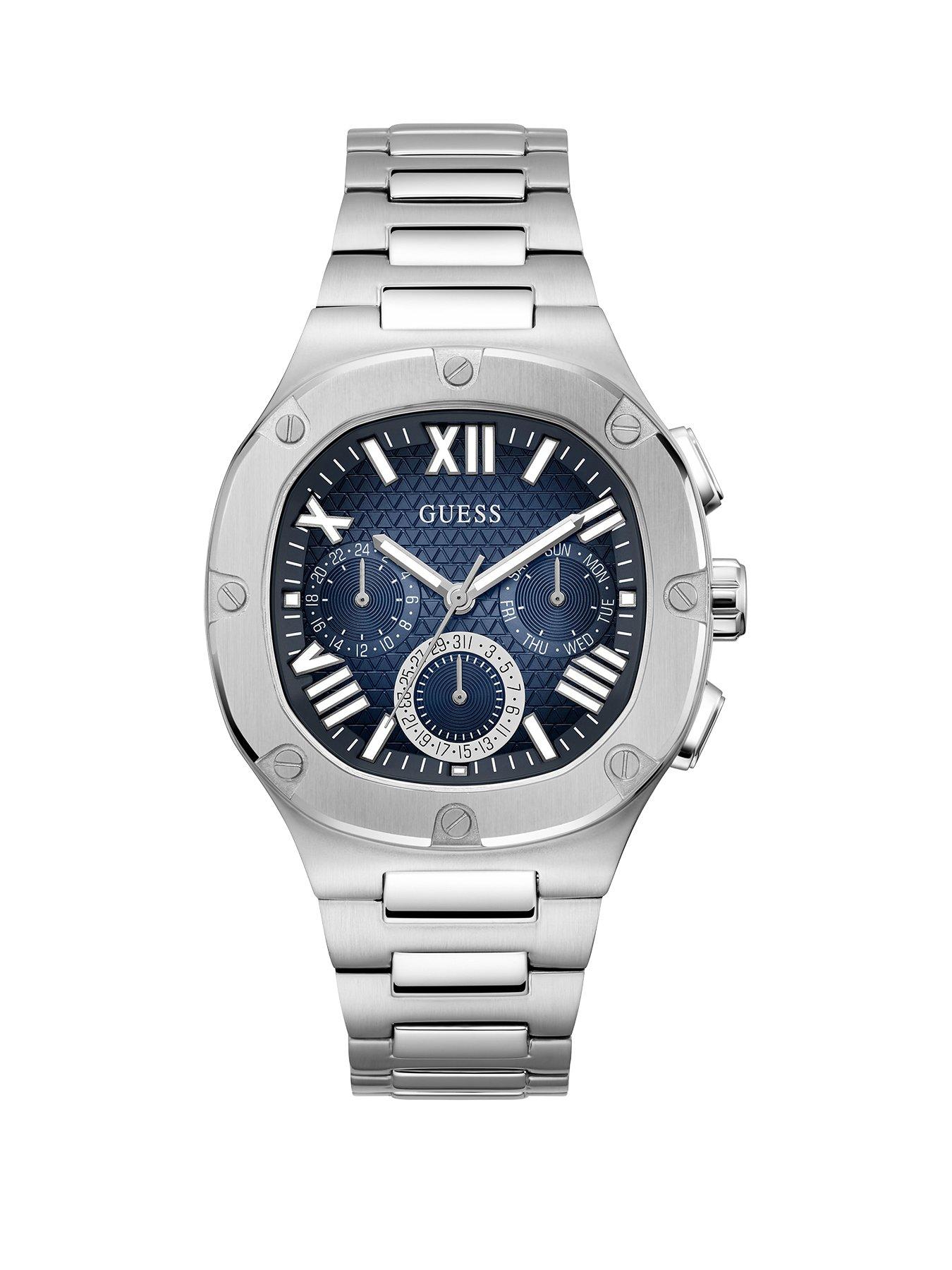 Guess Men Silver Headline Watch very