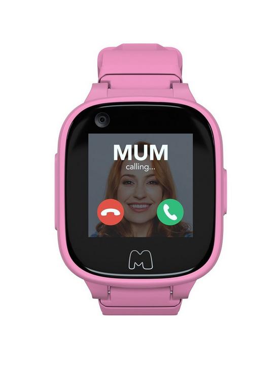 front image of moochies-connect-smartwatch-4g-pink