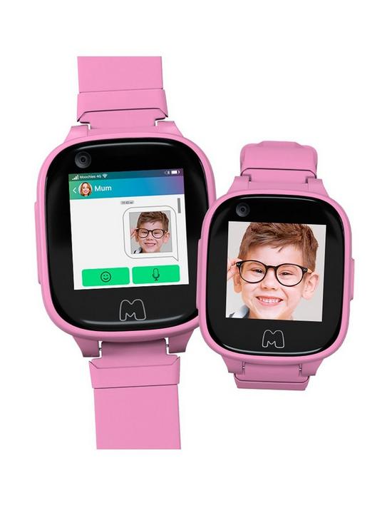 stillFront image of moochies-connect-smartwatch-4g-pink