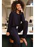  image of cyberjammies-charcoal-knit-slouch-lounge-set